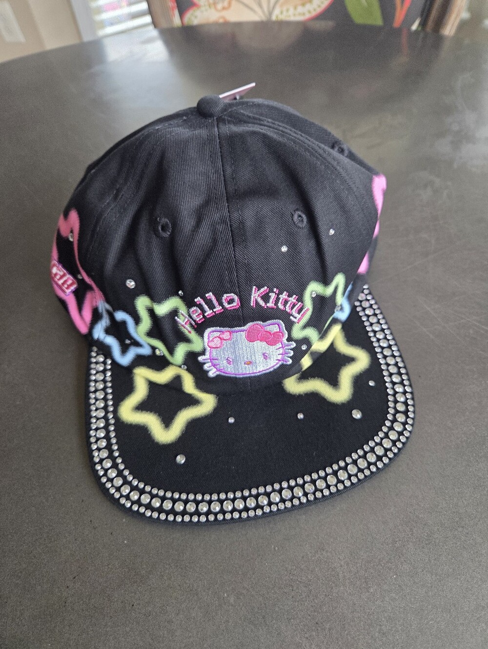 Hello Kitty and Friends ALAB Digital Dream Black Strapback Hat NWT O/S